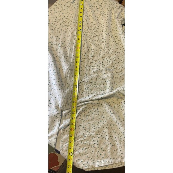 Secret Treasures Blue Floral Full Zip Robe Coverup Sz XL - Picture 8 of 9